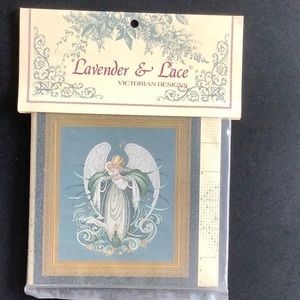 Lavender & Lace vintage cross stitch pattern
